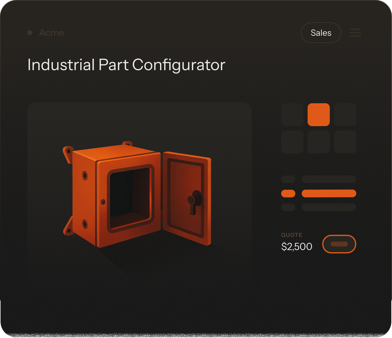 Industrial Part Configurator